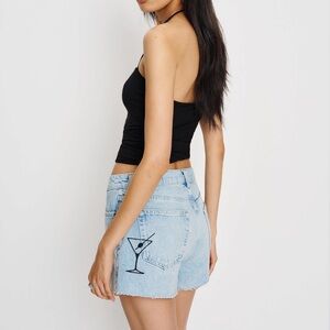 Reformation Sutton Low Rise 2.5” Slouchy Jean Shorts Blue - Size 27